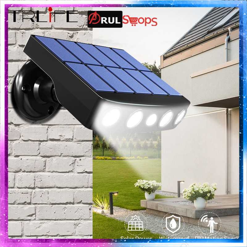 TRLIFE Lampu Solar Sensor Gerak Outdoor 4 LED Cool White - PL256