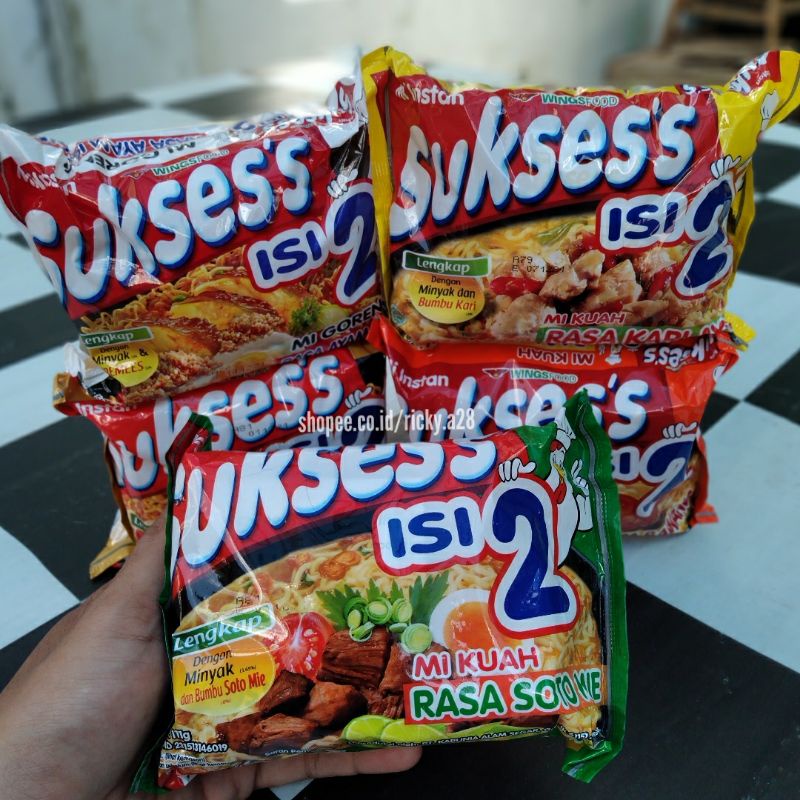 

Paket 5 Soto Mie Original Mi Kuah Instan Suksess 111gr