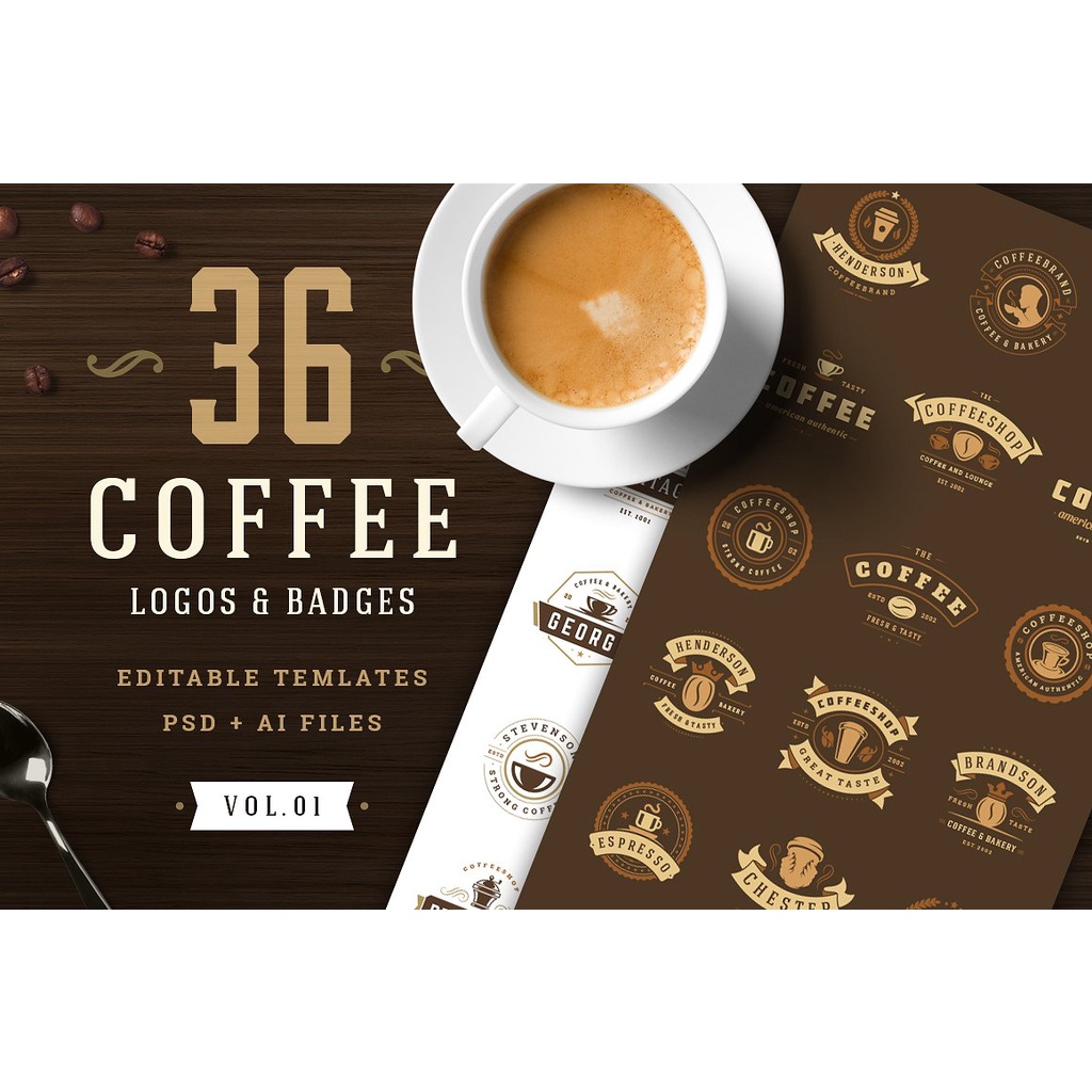 36 Coffee Logos And Badges