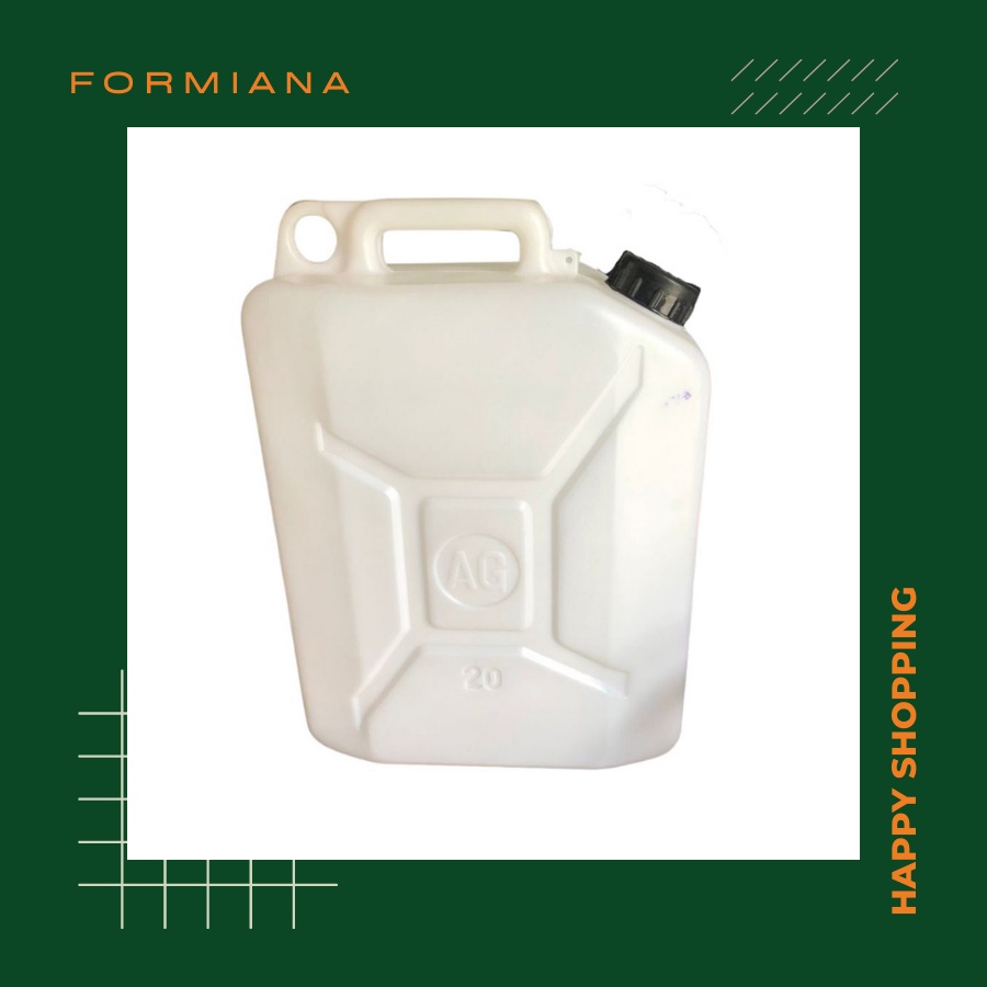 FM - Jerigen Plastik 20 Liter Putih/