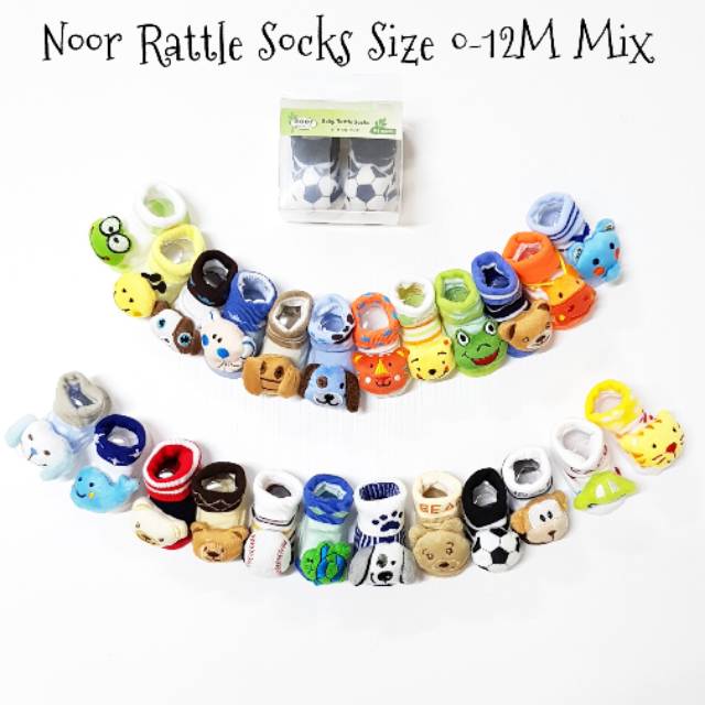 Noor Rattle Socks/Kaos Kaki Rattle Bayi