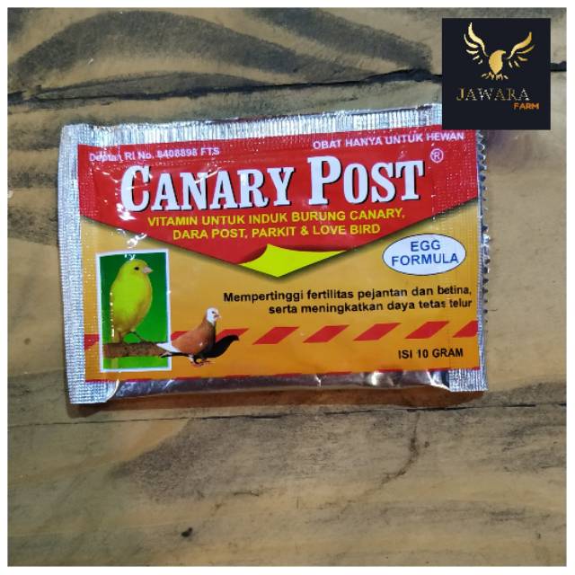 CANARY POST 10 Gram - Vitamin Indukan Burung Merpati Kenari Lovebird