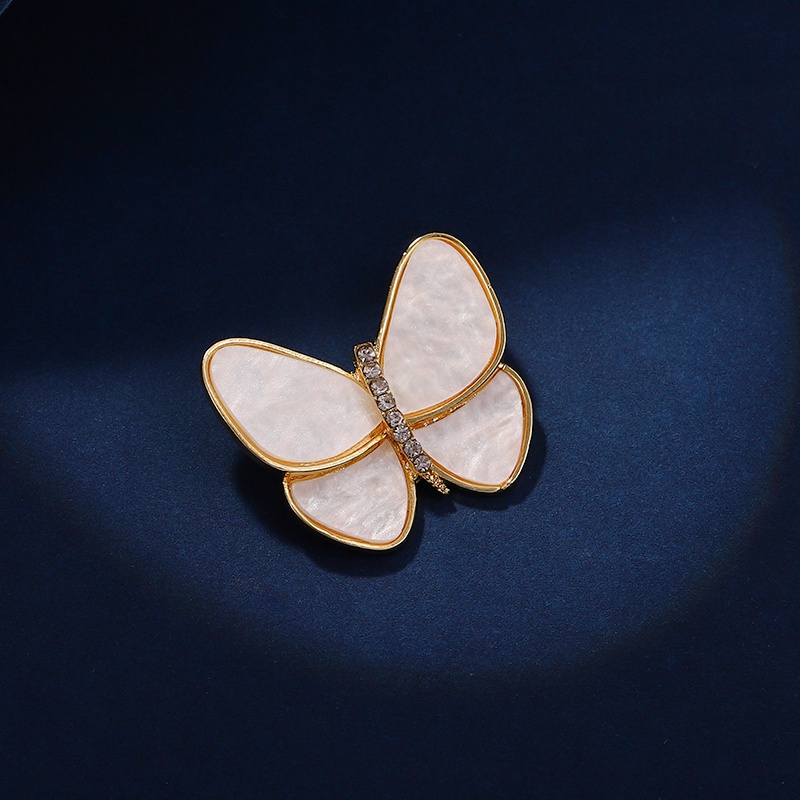 Pin Butterfly Berlian Imitasi 3 Warna Untuk Aksesoris Pakaian