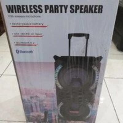 Speaker Wireless Party Meeting Bluetooth 8&quot;+mic+remote SALSA ASATRON