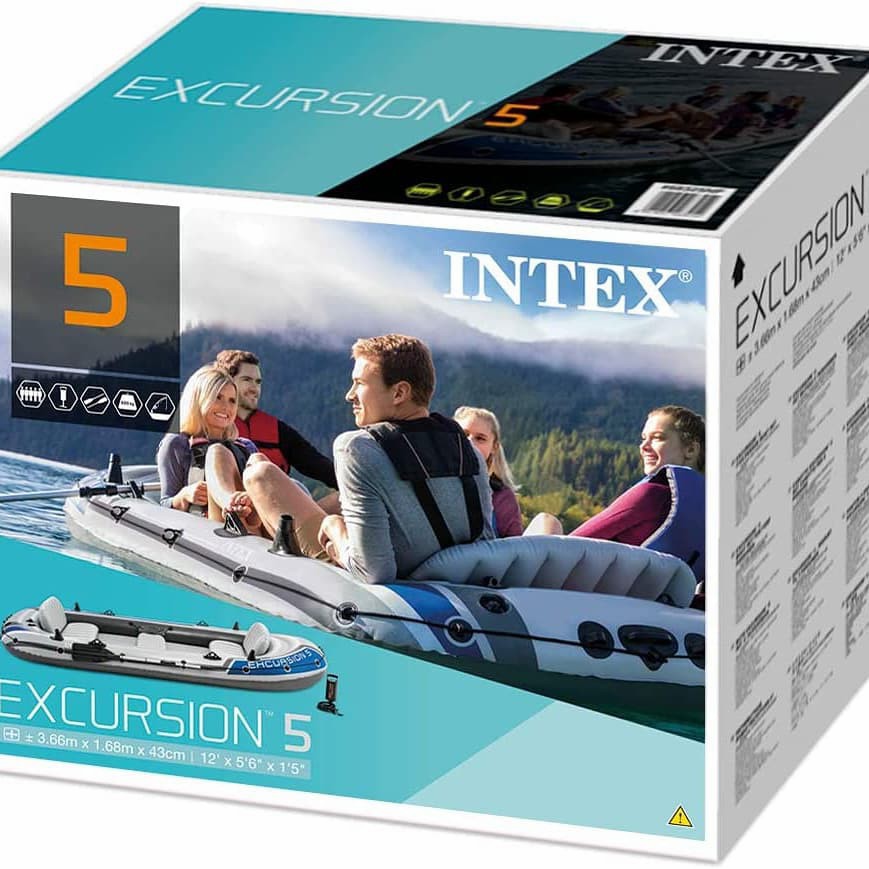 Perahu karet intex Excursion 5 #68325 BOAT murah original asli