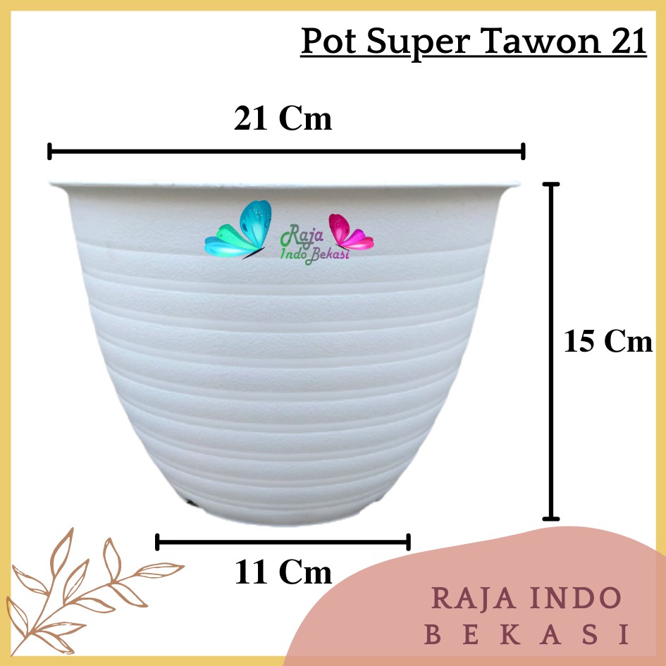 Pot Bunga Tanaman Model Sarang Tawon - Pot Tawon 21cm / Pot Tawon 18cm Putih Hitam Hijau Ungu Kuning