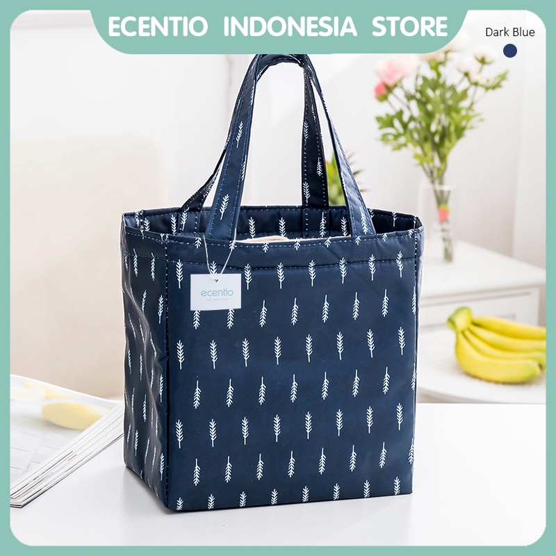 ecentio Tas Bekal/tas bekal lunch bag/Alumunium Foil Lunch bag /Tote bag Waterproof Big tas lunch