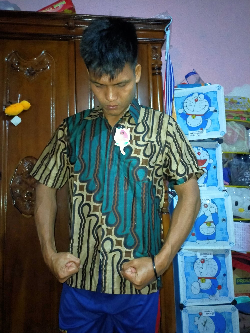 Syafin - Long Dress Cape Batik Gamis Batika Nadine Manggar Kobis Kupu Padi Ulir Manis Gendis Sekar