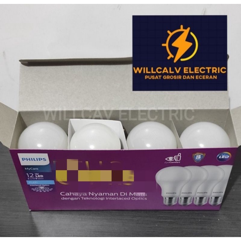 PHILIPS LED 12W 12 WATT / LAMPU LED PHILIPS 12W 12 WATT PACK HARGA 1 PC.