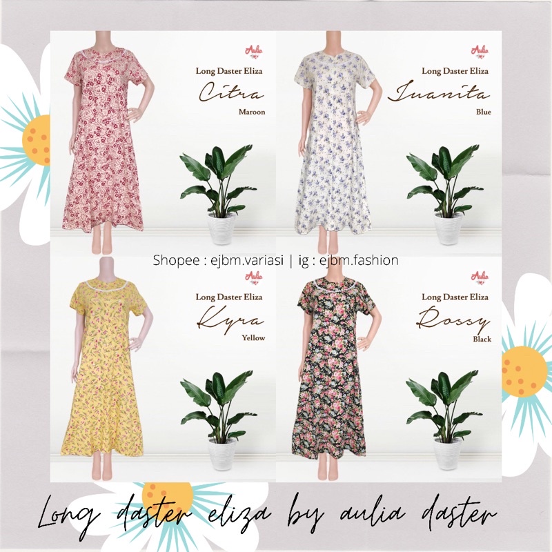 LONGDASTER ELIZA SIZE L , XL BY AULIA DASTER (AGEN RESMI)