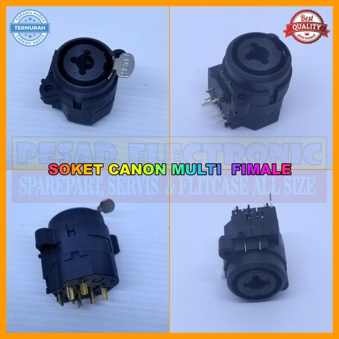 SOKET JACK CANON DAN JECK AKAI soket xlr canon female 3pin jack canon female