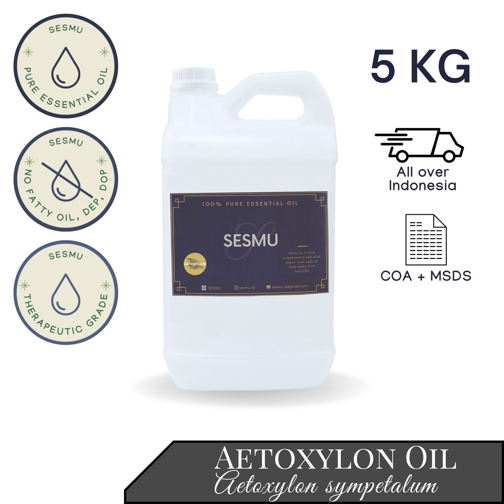 5 KG / 5 L / 5000 ML AETOXYLON (GAHARU BUAYA) 100% PURE ESSENTIAL OIL / MINYAK ATSIRI