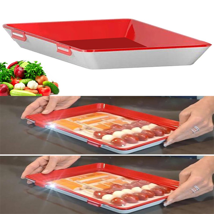 Vakum Tray / Silicone food Fresh Sealer / Tempat Simpan Makanan / Food Preservation Tray