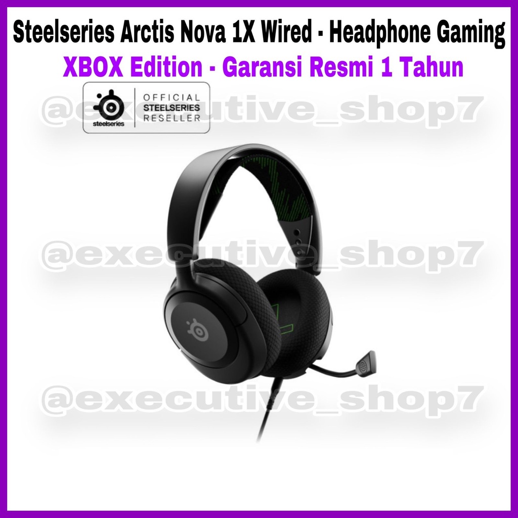 Steelseries Arctis Nova 1X Wired - Headphone Gaming - XBOX Edition - Garansi Resmi 1 Tahun