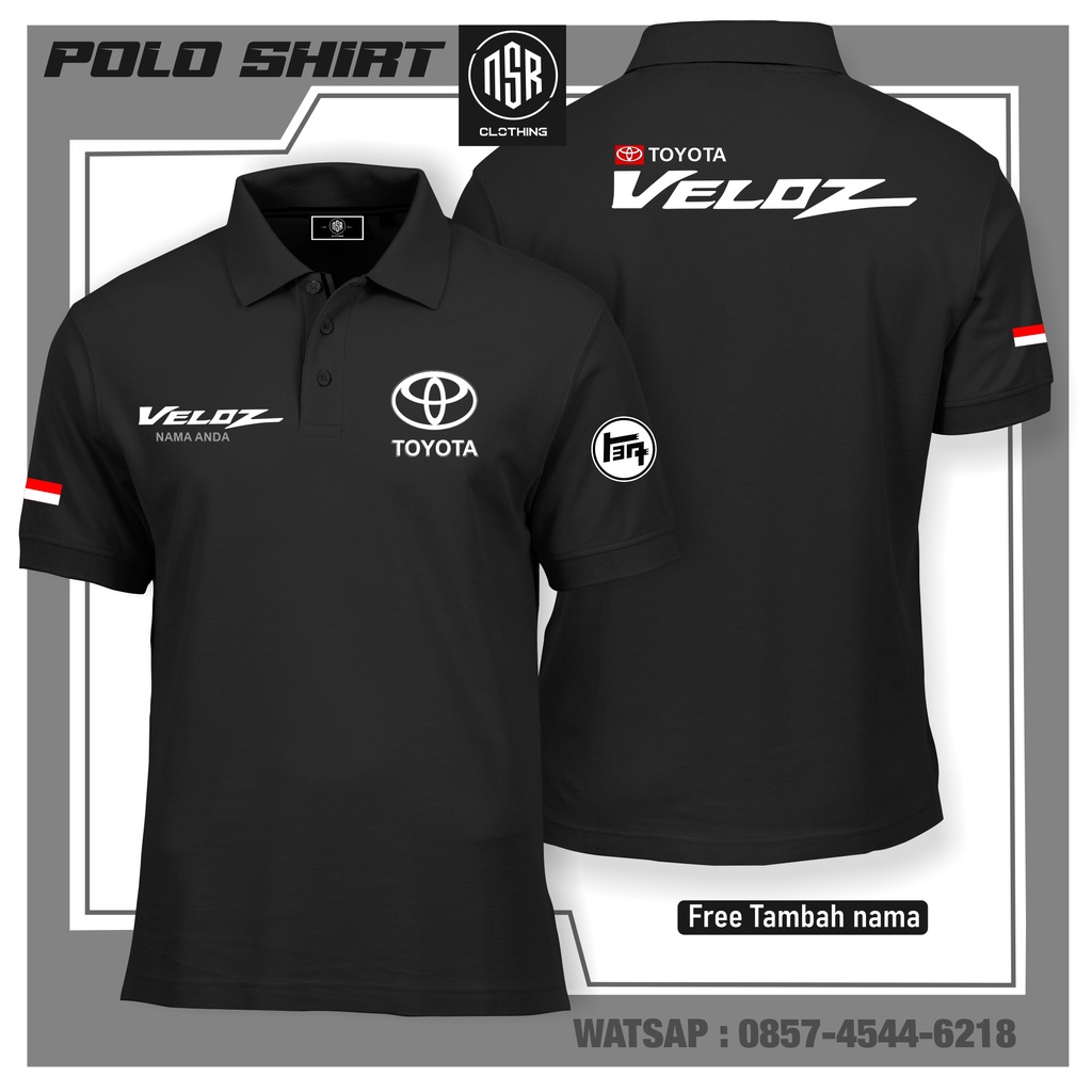 polo shirt toyota veloz -baju toyota-baju toyota avanza