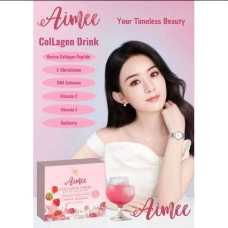 Aimee collagen drink with DNA Salmon
