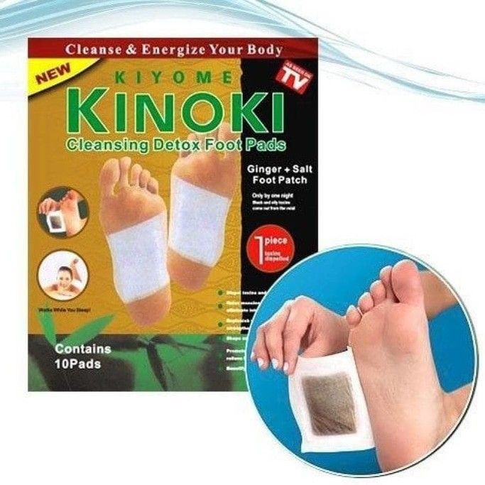 1 Box 10 Pcs Kinoki White Detox Original Kinoki Detox Foot Pads Koyo Kaki Herbal 1 Box Isi 10 Pcs