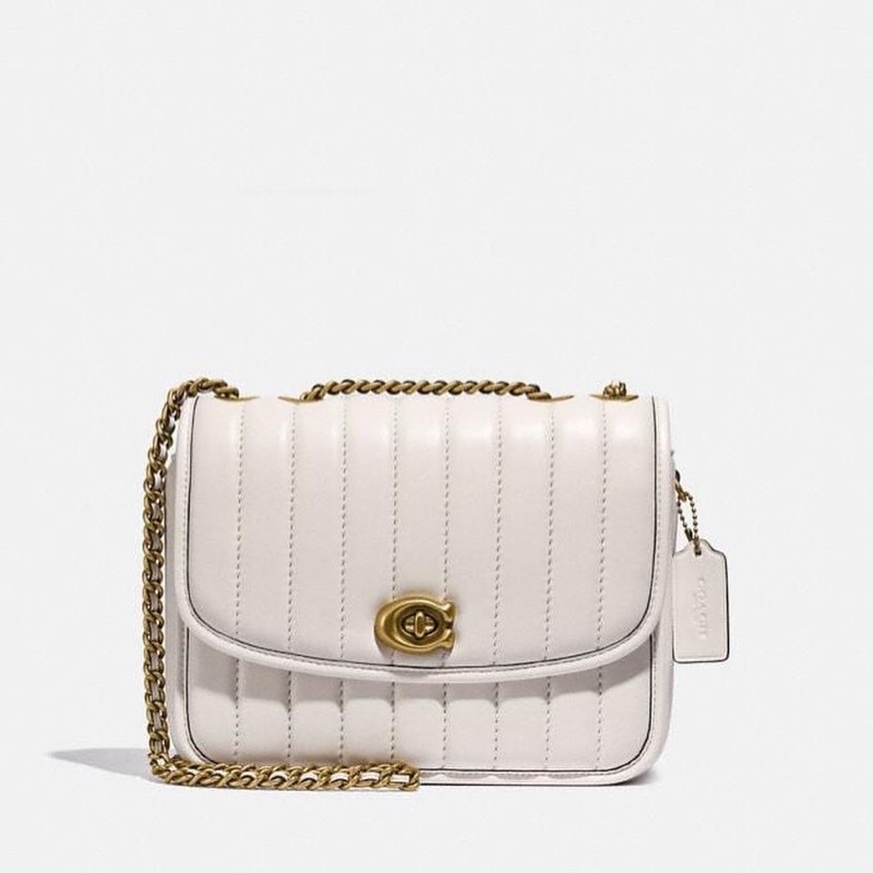 Coach Madison Shoulder Bag With Quilting Chalk