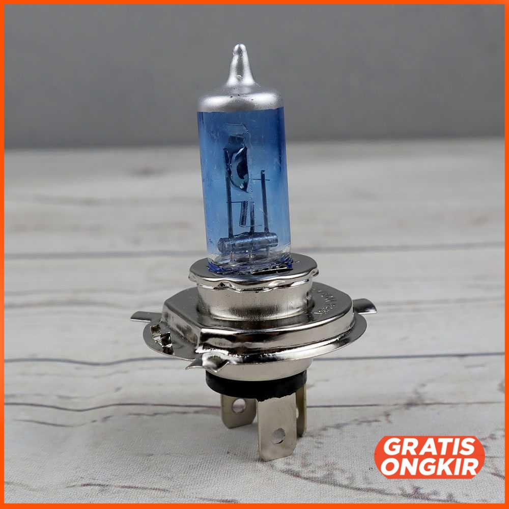 Lampu Mobil Headlight Halogen H4 4000K 35 35W 1 PCS P43T