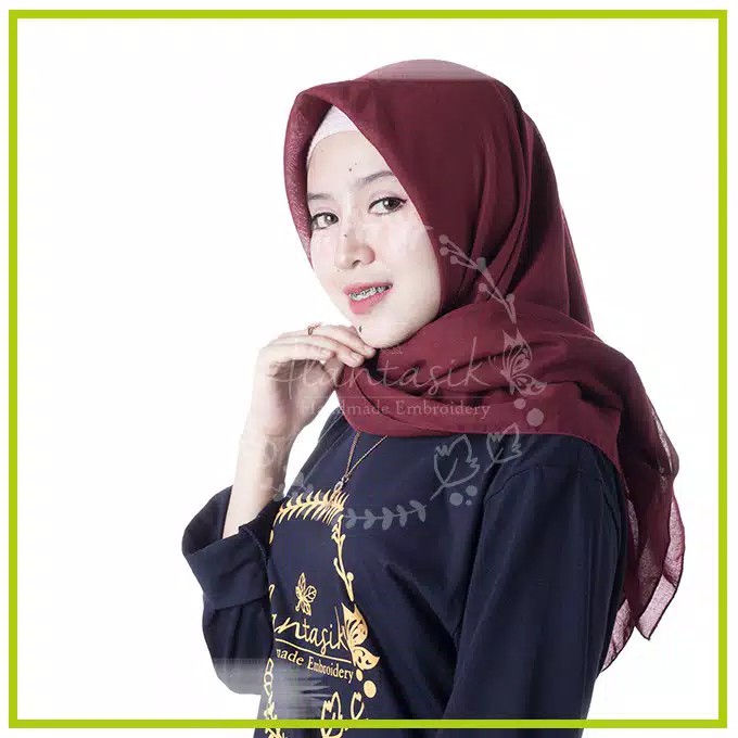  Jilbab VOAL  segiempat voal  hijab square daily murah 