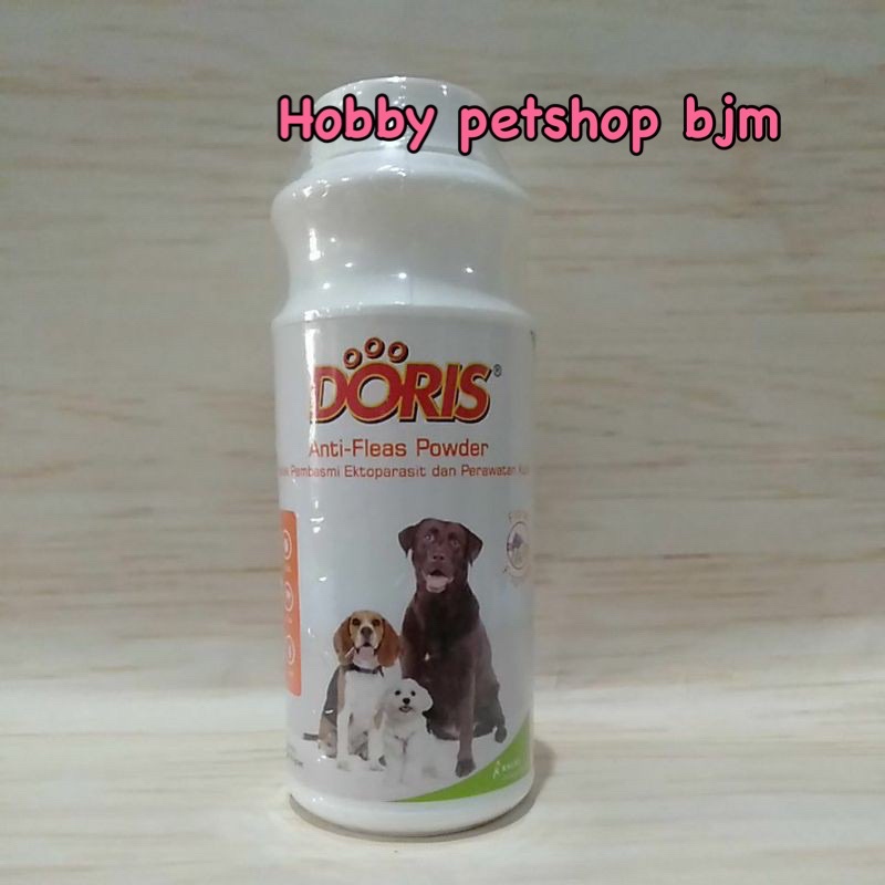 Bedak doris untuk kulit kucing anjing bedak kutu flea thick gatal gatalan 100gr