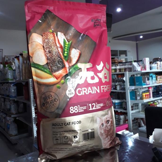 

Kitchen Flavor Adult Catfood 8Kg/Khusus Grab/Gojek Kf Adult Catfood