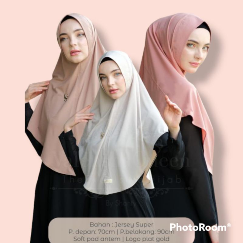 KHIMAR FANESHA ORI VALENSHAQUEEN HIJAB BAHAN JERSEY PREMIUM