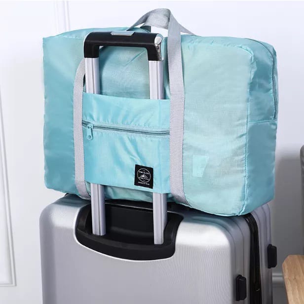 Tas Traveling Korean Style Travel Fold Bag Tas Jinjing Jumbo Lipat Kekinian Waterproof