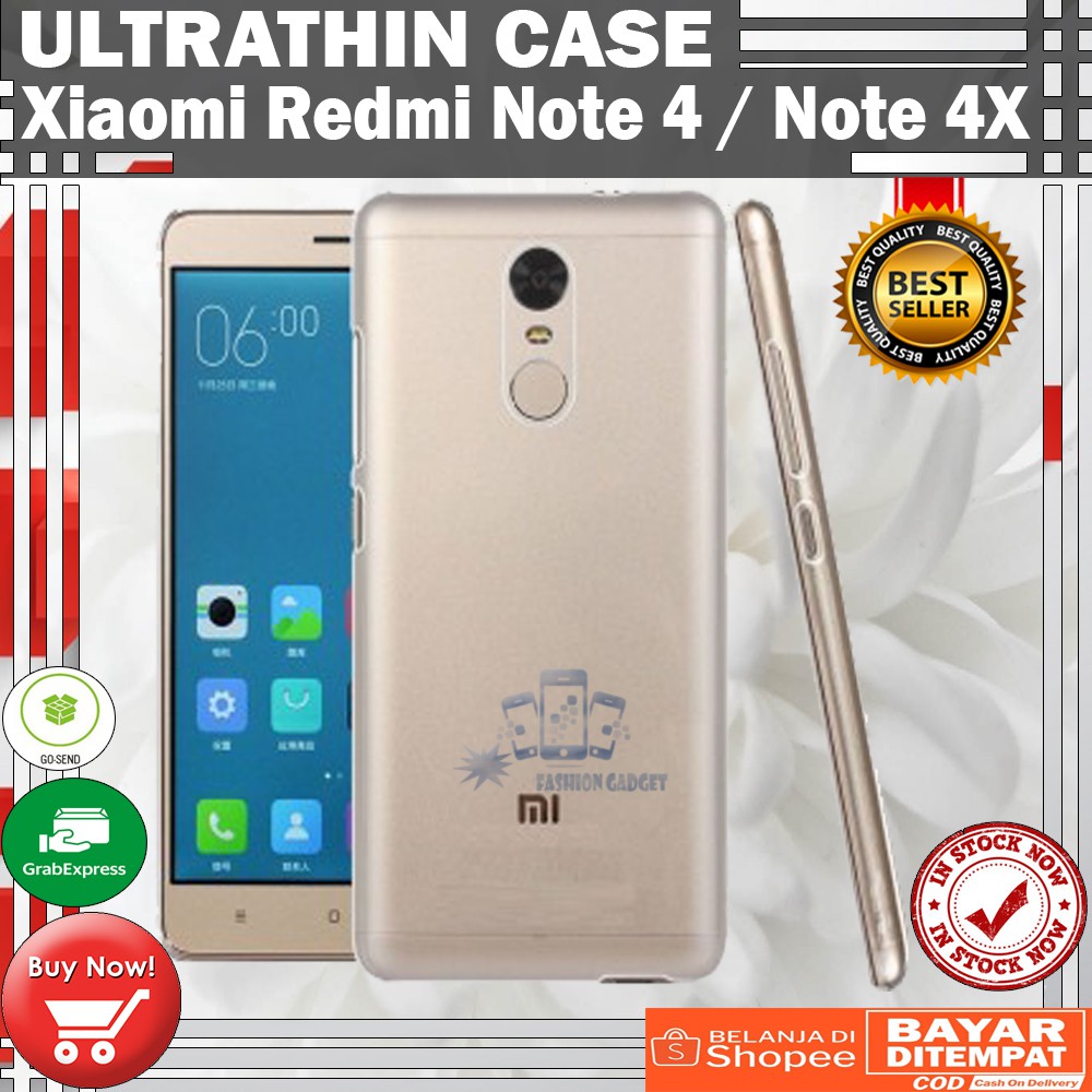 Ultrathin Xiaomi Redmi Note 4 / Note 4X Ultra Thin / Silikon / Case Transparant / Casing Xiaomi