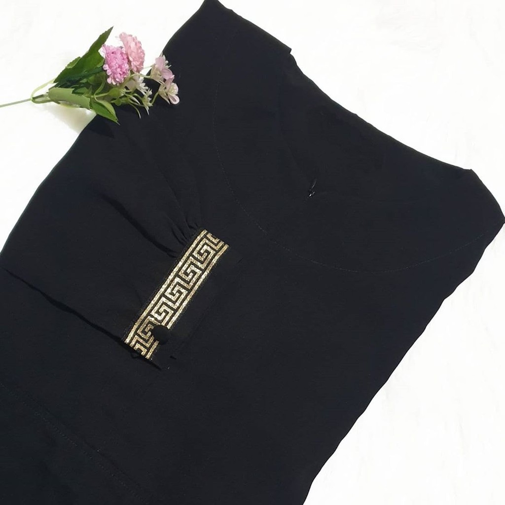 Nabilla Maxy Gamis Syari Gamis Merah Marun Polos Gamis Wanita Terbaru Gamis Murah Gamis Manasik Haji-5