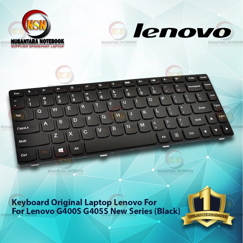 Keyboard Laptop Lenovo G400S G405S NEW BLACK SERIES MIRIP G480