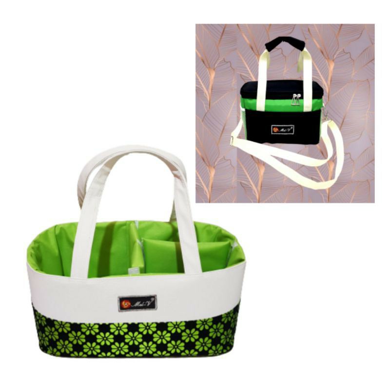 PAKETAN MEL-V  CADDY BAG + COOLER   BAG MEL-V +  POUCH TISSUE / SY88 / CADDY BAG BABY TAS PERLENGKAPAN BAYI BABY