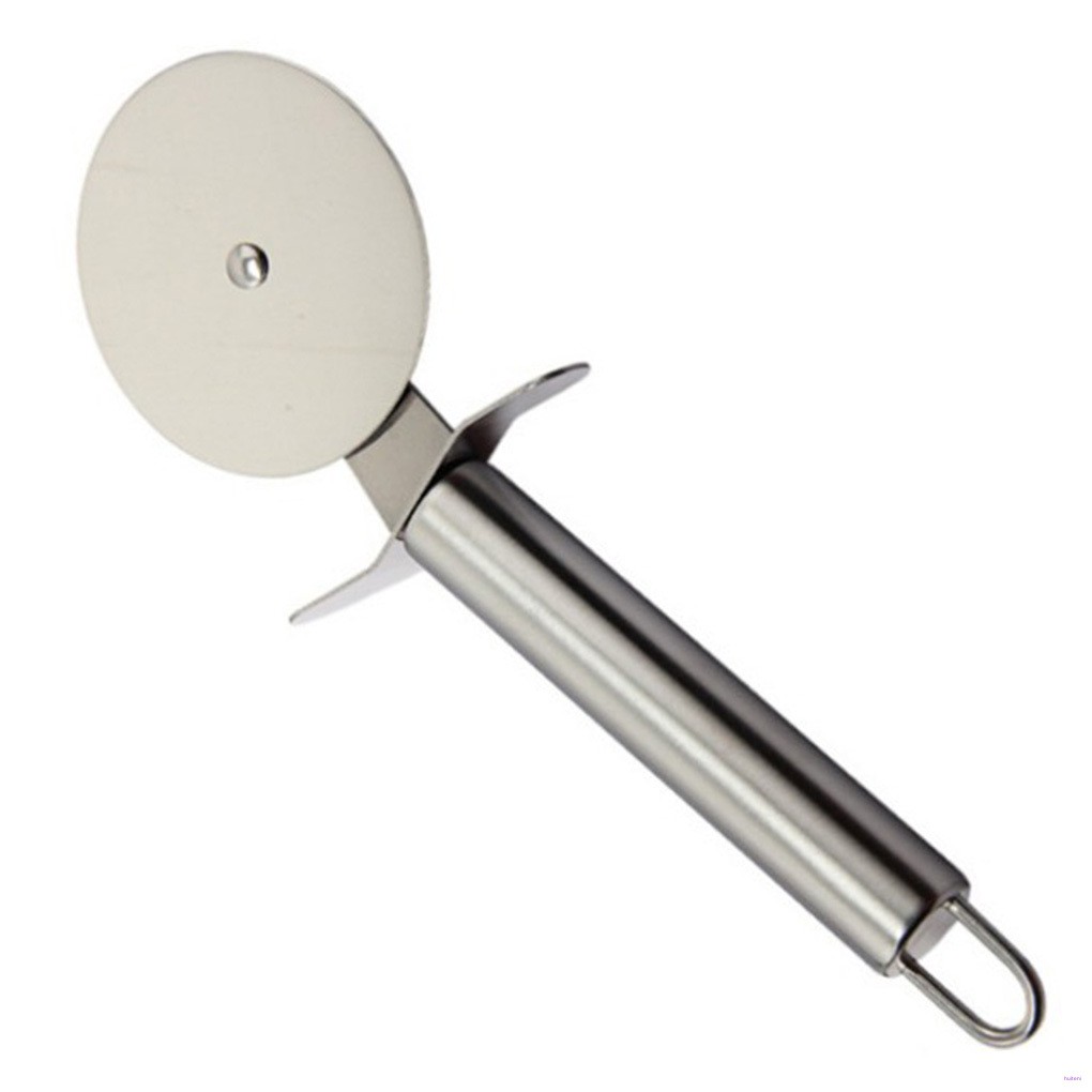 [READY STOCK] Stainless Steel Sharp Pizza Cutter Rolling Pancake Blade Wheel Slicer Kitchen Barkey Restaurant Supplies