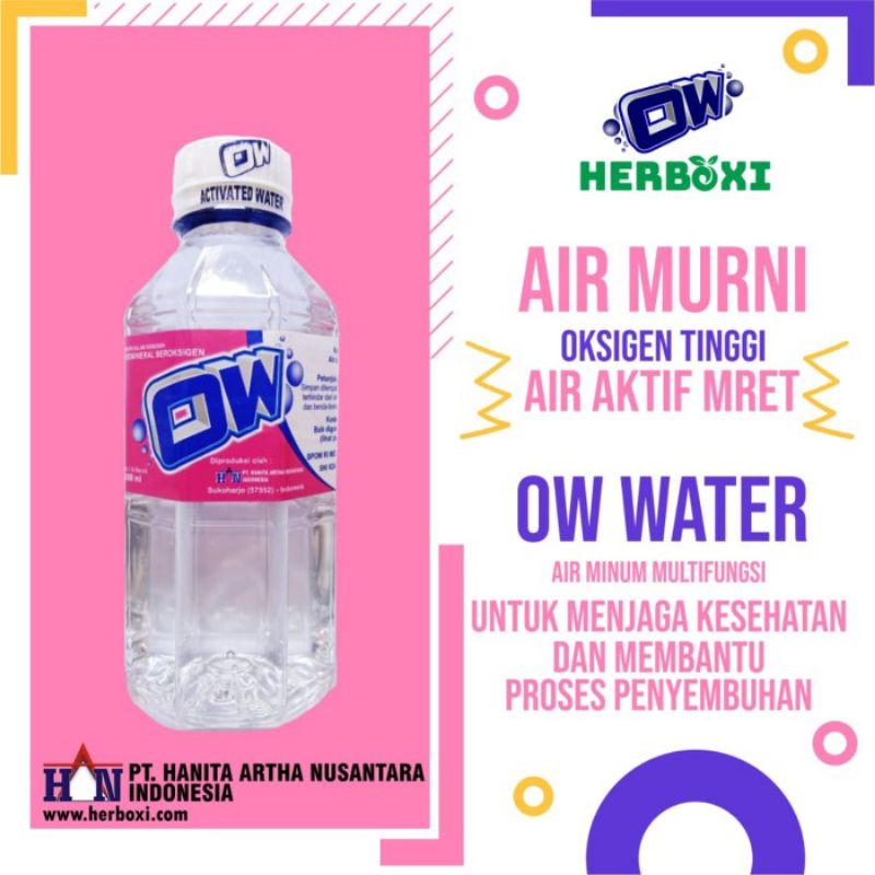 OW Water Air Aktif Mret 1 dus isi 36 botol