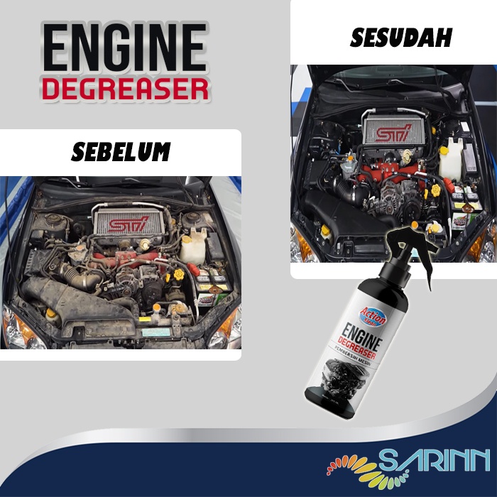 Action Klean Engine Degreaser Pembersih Kerak Oli dan Minyak pada kendaraan motor mobil mesin