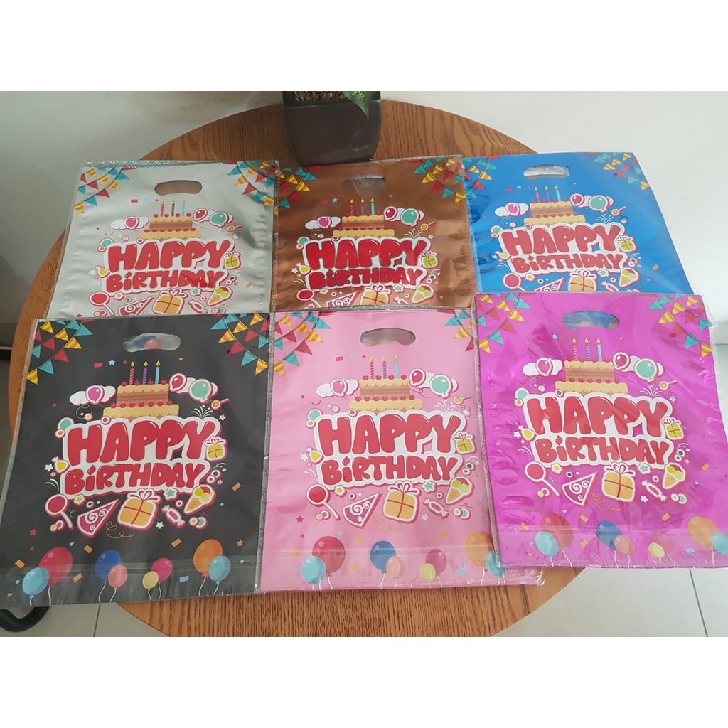 

Plastik Goodiebag ulang tahun / Plastik Happy Birthday / Plastik Goodiebag HB002