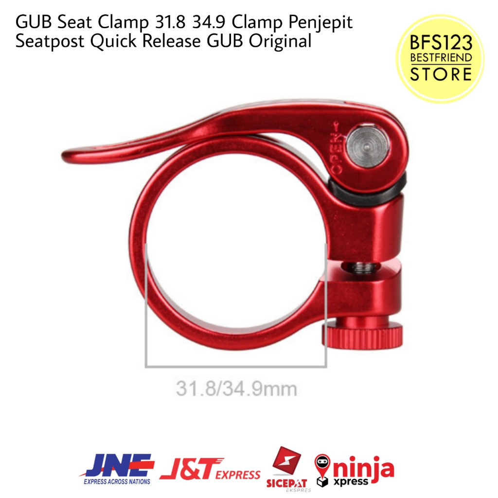 GUB Seat Clamp 31.8 34.9 Clamp Penjepit Seatpost Quick Release GUB Original