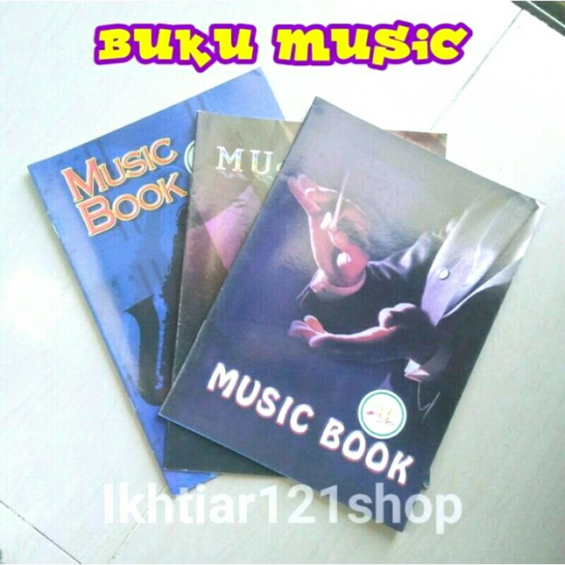 

Buku Tulis Musik/Buku Musik Box Music Book Per Pcs Satuan Cover Random
