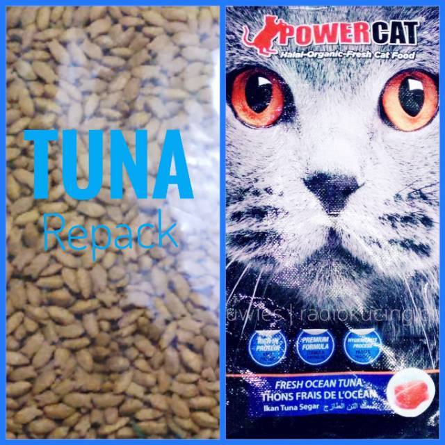 (Dry Food) Power Cat Fresh Tuna 1 kg Repack Ziplock Shopee Indonesia