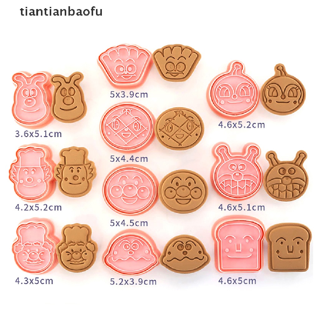 10 Pcs Cetakan Pemotong Kue Cookies Desain Run Kingdom Dessert