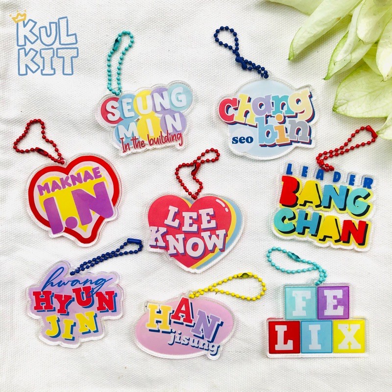 STRAY KIDS Name Acrylic Keyring (gantungan akrilik STRAY KIDS) - kulkit