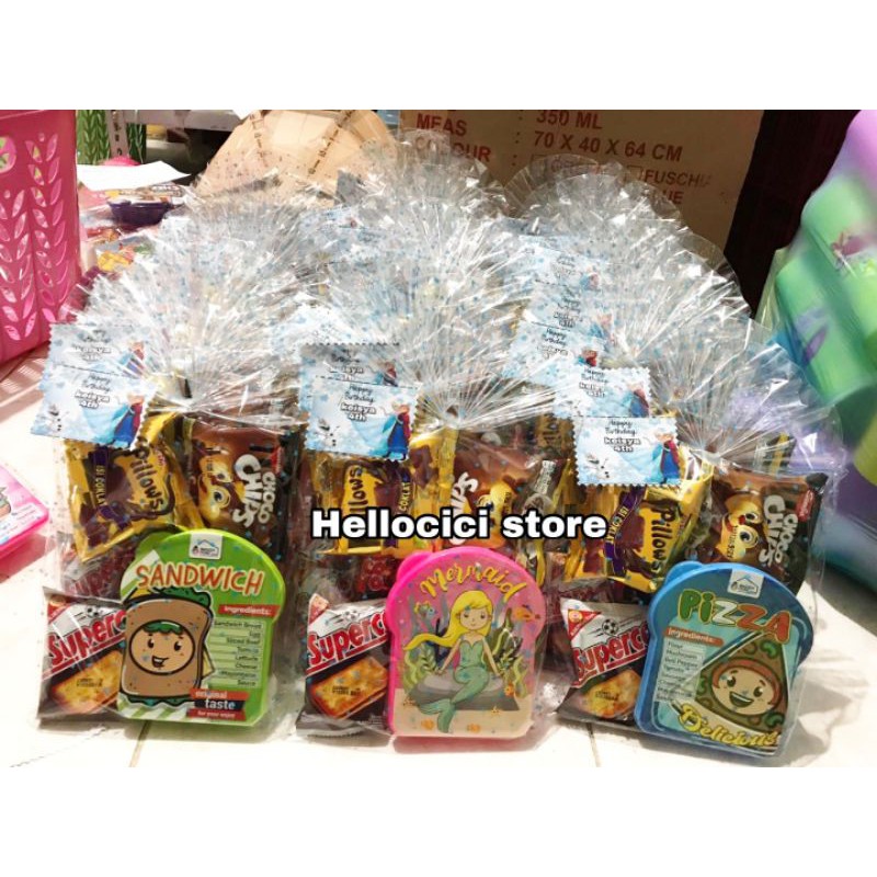 

MURAH PARCEL BINGKISAN SNACK + LUNCH BOX KEMASAN ULTAH