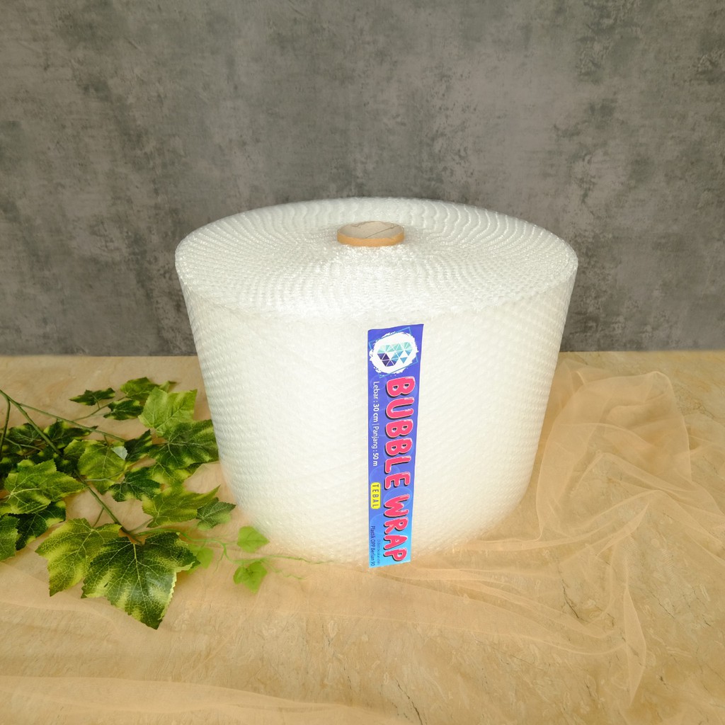 

HJK BUBBLE WRAP BENING 30 cm x 50 meter / BUBBLE WRAP TEBAL Plastik pengaman paket Khusus GOJEK GRAB