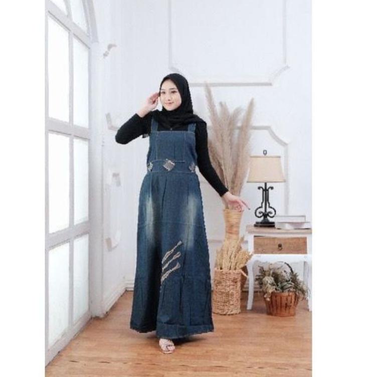Harga TERMURAAH.. OVERALL JEANS GAMIS JEANS DRESS OVERALL JEANS