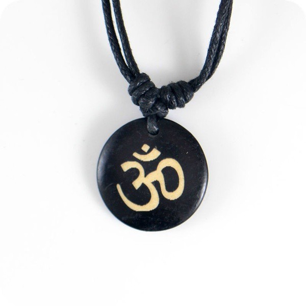 Kalung AUM OM Ohm Hindu Buddhist Hinduism Yoga / Kalung Fashion Namaste Pria Wanita Hindu Buddha