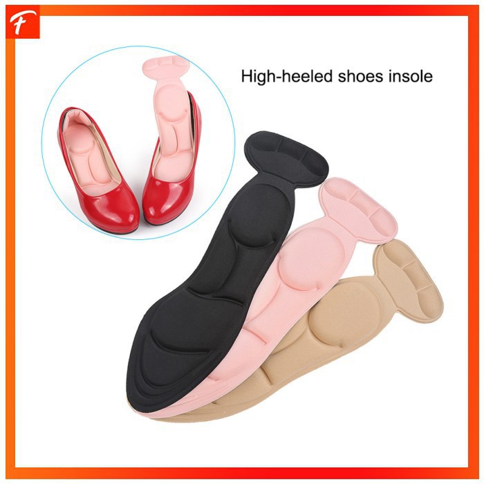 Grab Medan Insole Pad Alas Kaki Wanita High Heels Breathable Anti Slip 1 Pair Swokii 169D Hitam