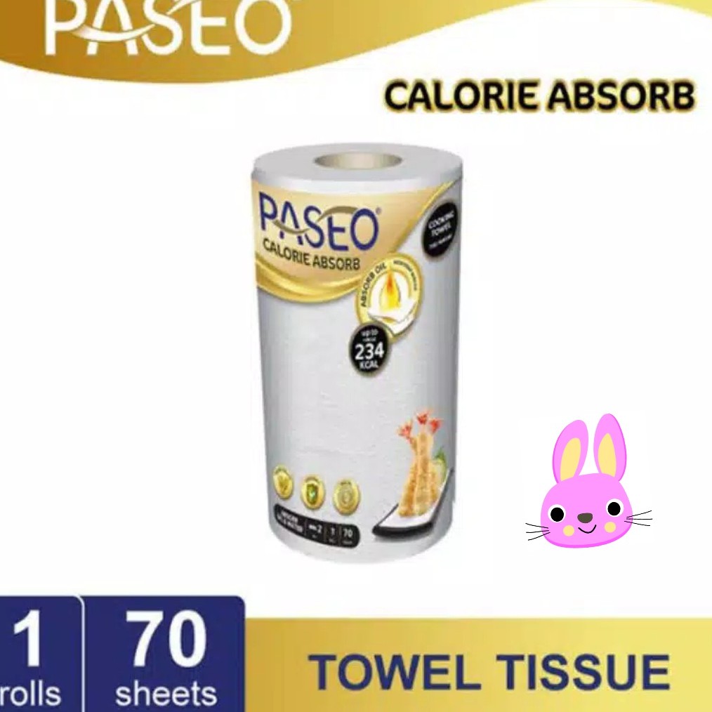 paseo Tissue 1 Roll Towel Dapur  tisu 70 sheet Calorie Absorb (no.151)