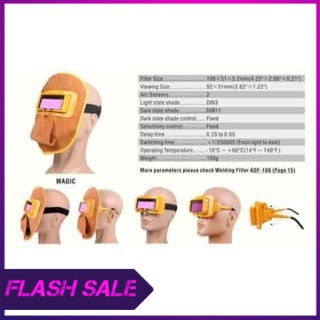 Kedok Kaca Mata Las Kulit Asli Otomatis