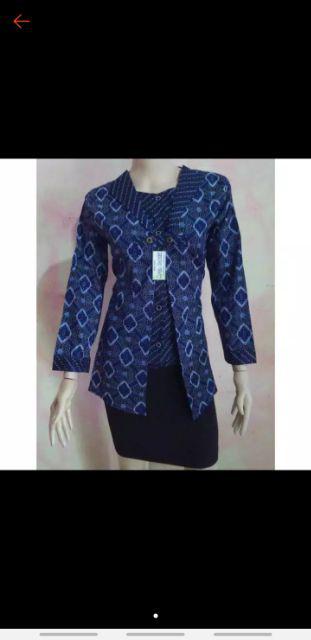 Tunik Seno Monokrom L Arta Batik L Batik Wanita L Seragam Batik