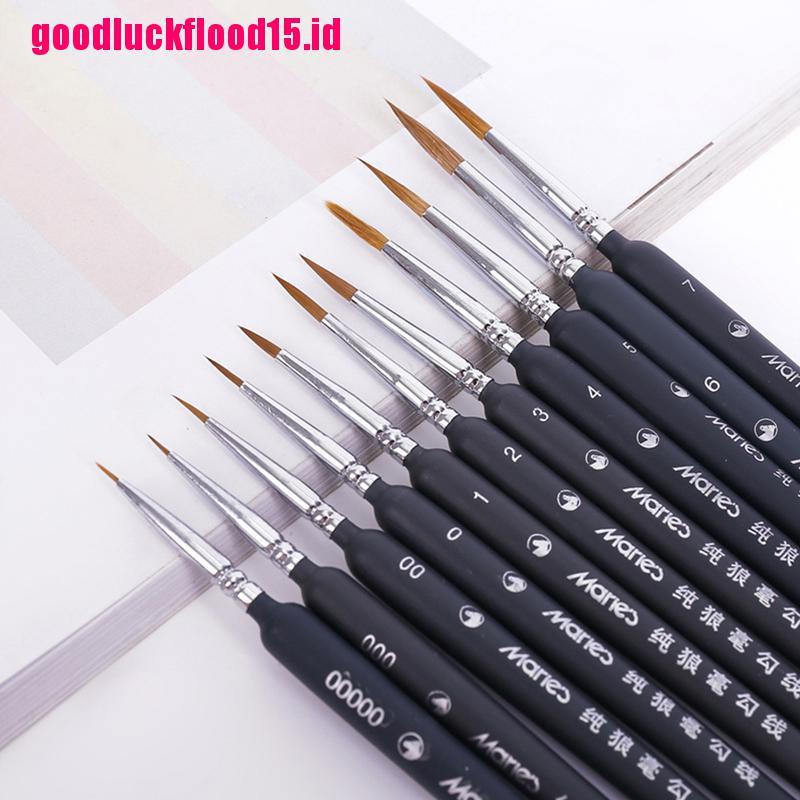 {LUCKID}Miniature Paint Brush Professional Nylon Brush Acrylic Painting Thin Line Pen